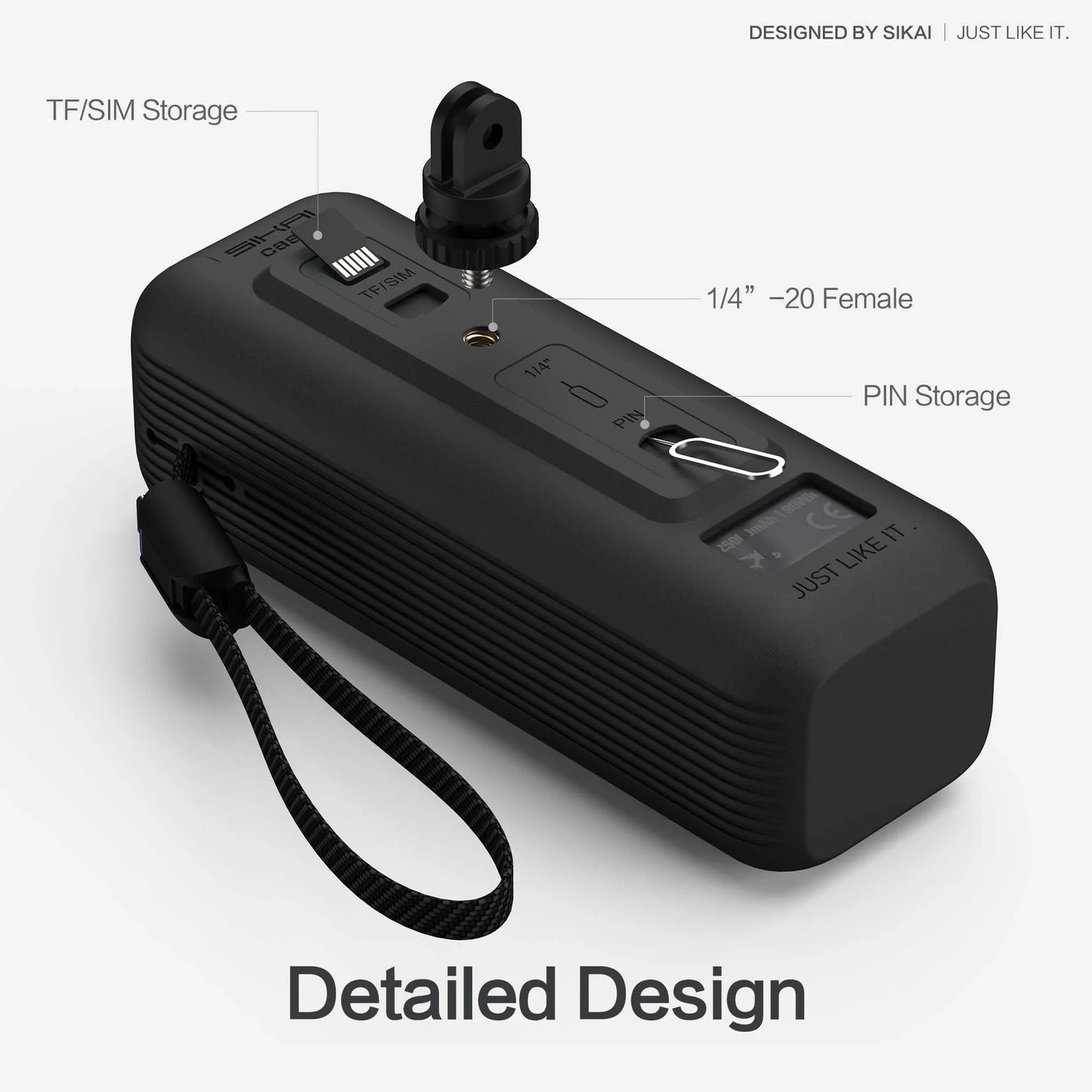 Silicone Case for Anker Zolo 25000mAh 165W Power Bank Portable Charger Protective Case Travel Carrying Case TF/SIM storage Bag